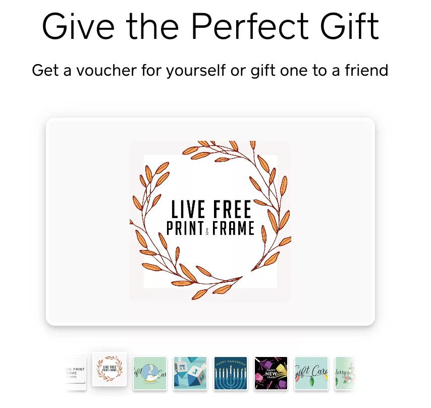 gift certificate